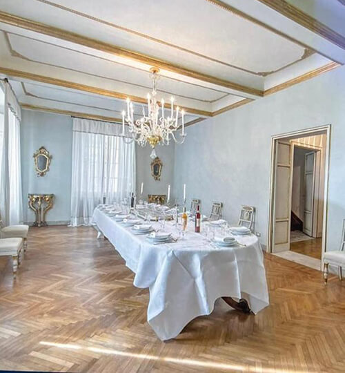 Borgo ai conti - City-Center Lucca - la Paolina - tavolata nel salone
